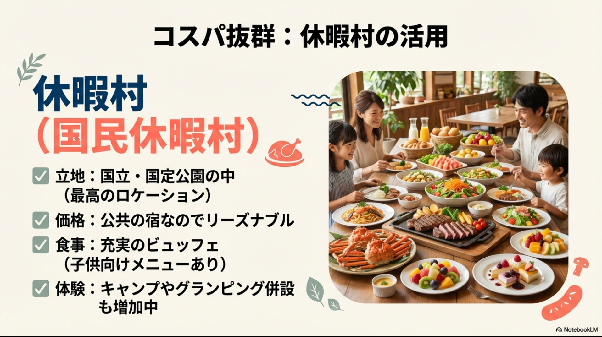 コスパ最強の「休暇村」紹介の画像