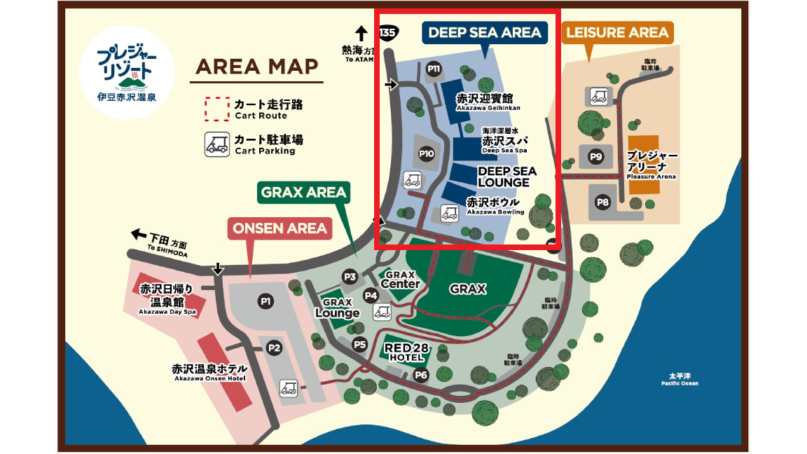 DEEPSEAエリアのMAP