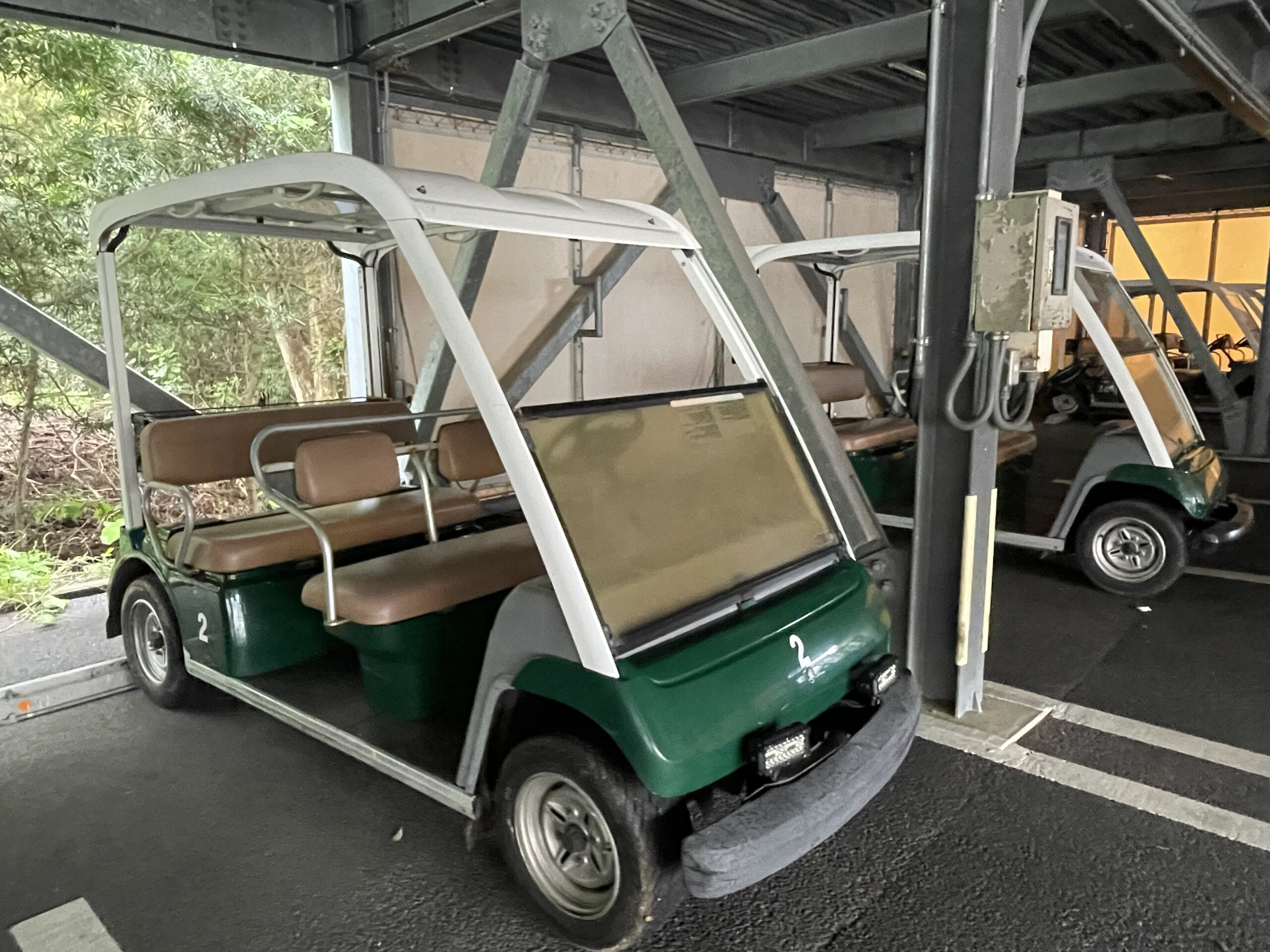 プレジャーリゾート伊豆赤沢温泉の敷地内を移動できる専用カート